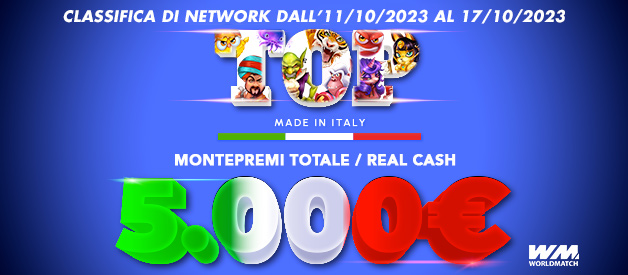 Classifica di Network Worldmatch: 5.000€ di Montepremi