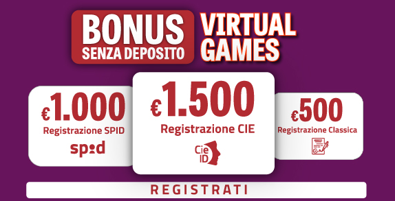 Registrati su BetFlag e ricevi 1.500€ di bonus senza deposito Virtual Games