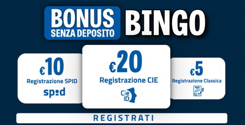 Registrati su BetFlag e ricevi 20€ di bonus senza deposito Bingo