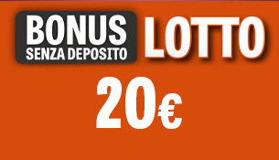 Bonus registrazione Lotterie