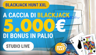 Studio live Blackjack Hunt xxl