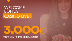 Welcome Bonus Casinò Live