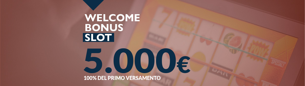 Sul primo deposito riceverai il 100% del versamento in accredito su saldo fino a 5.000€