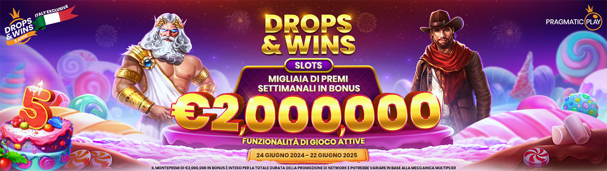 2.000.000€ di montepremi con la promo di network del Casinò Pragmatic Play.  Scopri le Slot in promozione!