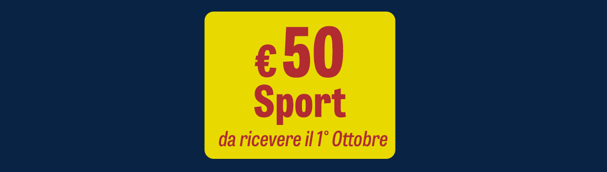 Bonus 50€ Sport