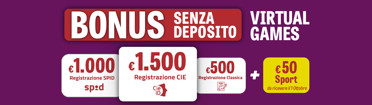 Registrati su BetFlag e ricevi 1.500€ di bonus senza deposito Virtual Games + 50€ Sport