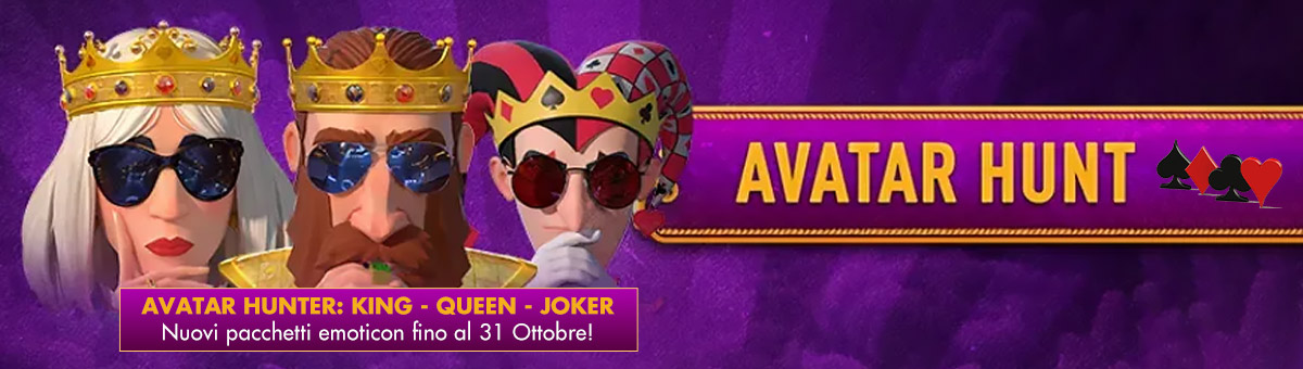 Avatar Hunter: scopri come ottenere i nuovi pacchetti emoticon King, Queen e Joker!