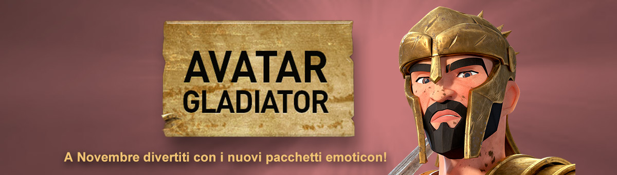 Avatar Hunt: scopri come ottenere i nuovi pacchetti emoticon Gladiator!