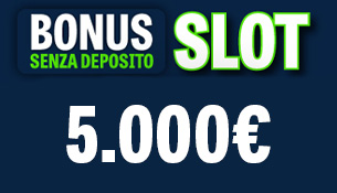 Bonus registrazione Slot