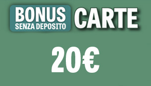 Bonus registrazione Carte