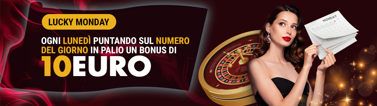 Alla Roulette di Studio Live puntando sul numero corrispondente al giorno del calendario, nel caso di estrazione, riceverai un Bonus Live di 10€.