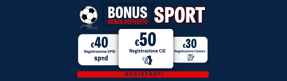 Registrandoti su BetFlag, potrai ricevere 50€ di bonus senza deposito Sport! Cosa aspetti?