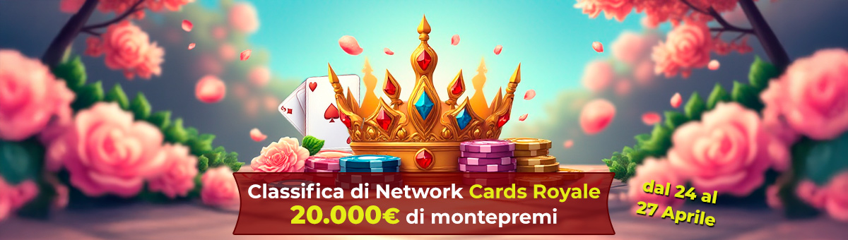 20.000€ in palio con le classifiche Cash, Premio Matto, Tornei e Sit&Go valide sui i Giochi di Carte Sit&Go!