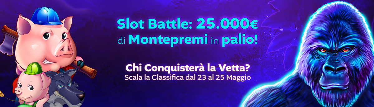 Chi conquisterà la vetta? Scala la classifica dal 23 al 25 maggio. 25.000€ di montepremi in palio!