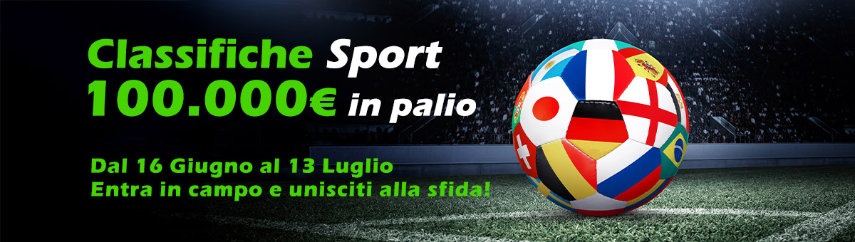 Entra in azione con la Classifiche Sport ispirate al Mondiale per Club e aumenta il tuo premio. In palio 100.000€ di Montepremi!