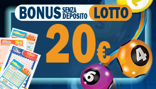 Bonus registrazione Lotterie