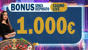 Bonus registrazione Casinò Live