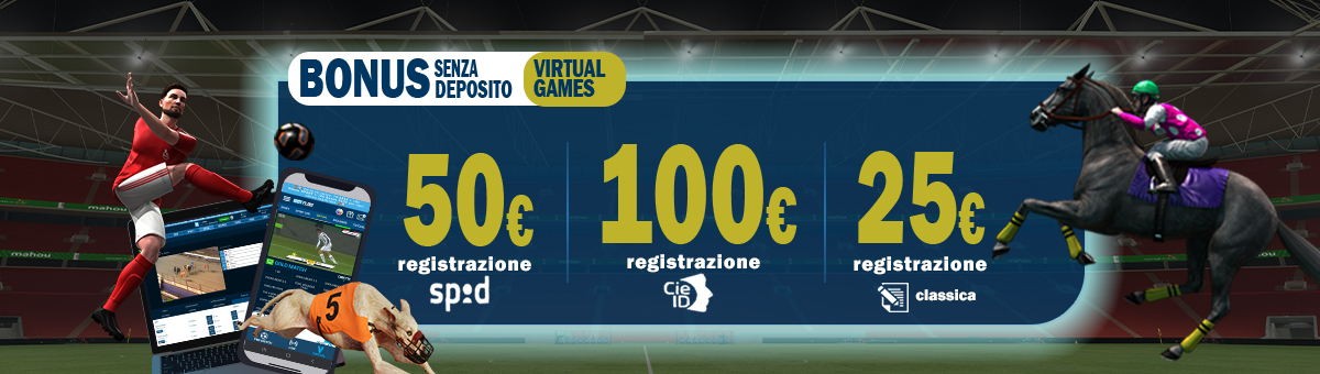 Registrati su BetFlag e ricevi 100€ di bonus senza deposito Virtual Games