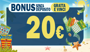 Bonus registrazione Gratta e Vinci