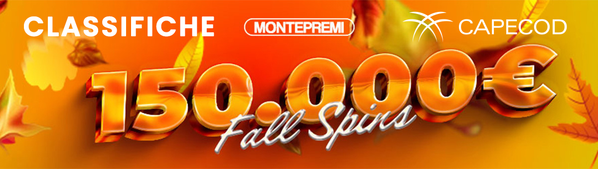 150.000€ di montepremi con la promo di Network di Capecod. Scopri le Slot in promozione e. . .scegli la tua preferita!