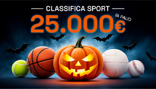 Classifica Sport: unisciti alla sfida e scala il montepremi. In palio 25.000€!