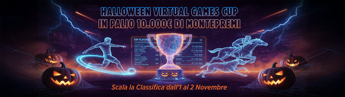 Brividi, sfide e un montepremi da paura! Entra nella classifica Virtual Games più spaventosa e prova a scalare la vetta!