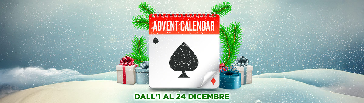 Poker Advent Calendar: ogni giorno ti attende una nuova ed entusiasmante sorpresa esclusiva nel Calendario dell'Avvento Poker! Pronto ad aprire tutte le caselle?