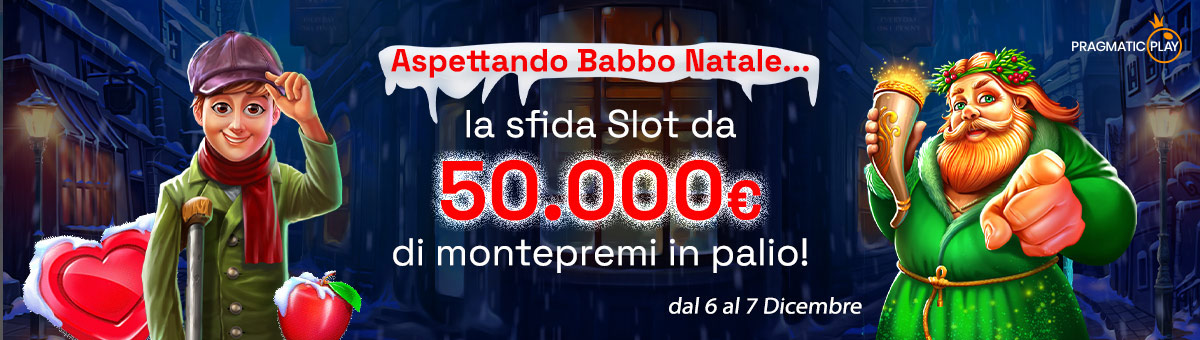 Scarta il divertimento: il montepremi di 50.000€ della classifica Slot ti aspetta sotto l’albero dal 6 al 7 Dicembre!