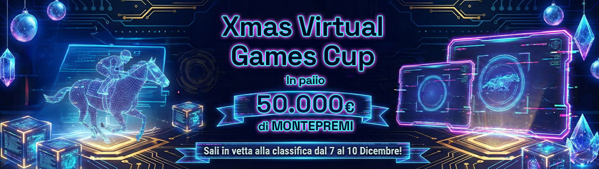 Nella XMAS Virtual Games Cup il Natale porta adrenalina, divertimento e la possibilità di conquistare il fantastico montepremi di 50.000€!