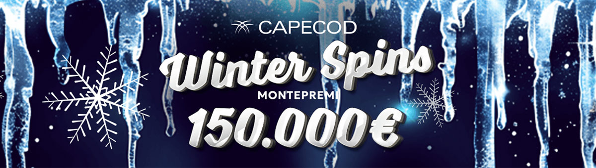 Questo inverno gioca con Capecod, entra nella Classifica WINTER SPINS e punta al montepremi da 150.000€. Il divertimento è appena iniziato!