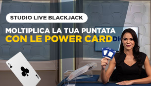 Studio Live Blackjack Power Card