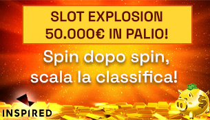 Slot Explosion: 50.000€ in palio