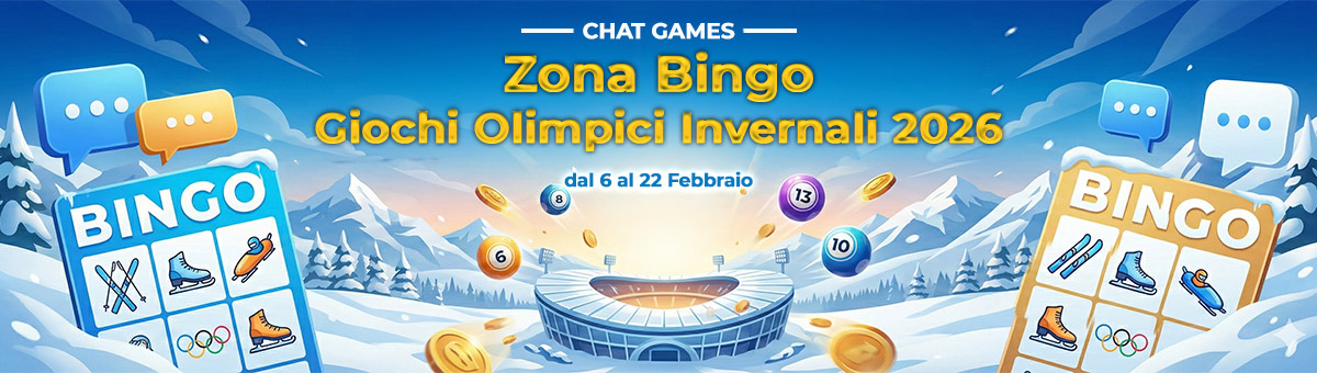 Pronto a divertirti con i pronostici dei Giochi Olimpici Invernali? Con i Chat Games di Zona Bingo puoi accedere a bonus esclusivi!