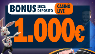 Bonus registrazione Casinò Live