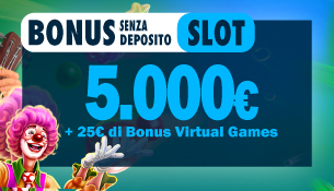 Bonus registrazione Slot