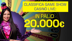 Classifica Game Show Casinò Live