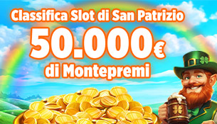 Classifica Slot di San Patrizio: 50.000€ in palio