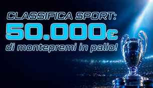 Classifica Sport: 50.000€ in palio