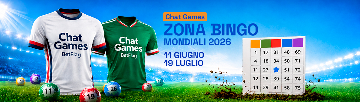 Pronto a divertirti con i pronostici dei Mondiali di Calcio 2026? Con i Chat Games di Zona Bingo puoi accedere a bonus esclusivi!