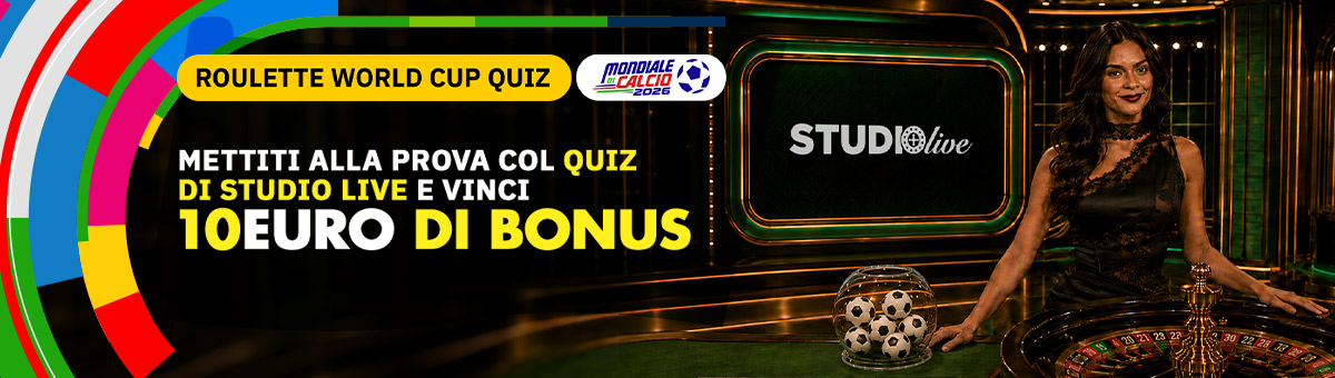 Pronti a mettervi alla prova con il Quiz di Studio Live? Se la tua risposta è corretta, vinci un bonus di 10€!