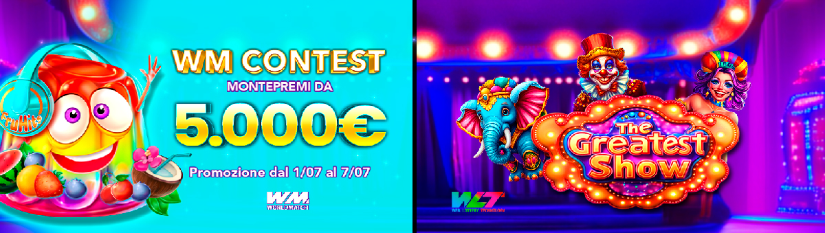 Scala la vetta della classifica di Worldmatch... scegli le tue slot preferite! In palio per te fino a 5.000€ di montepremi!