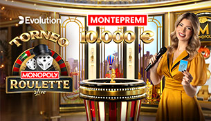 Torneo Monopoly Roulette: 10.000€ in palio