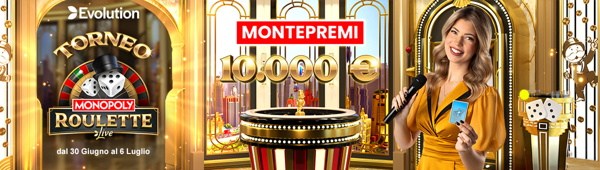 Monopoly Roulette : più giochi, più scali la classifica con il nuovo gioco di Evolution! In palio 10.000€ di montepremi!