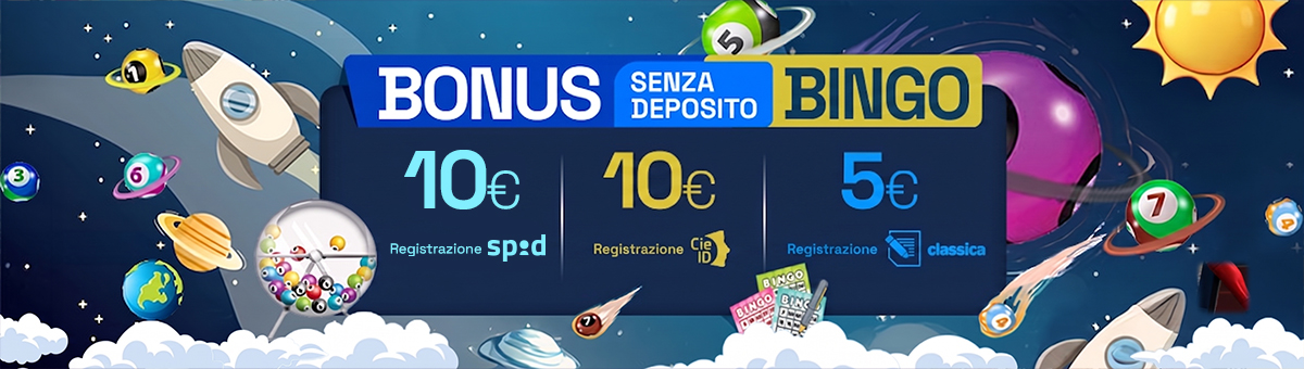 Registrati su BetFlag e ricevi 10€ di bonus senza deposito Bingo