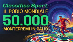 Classifica Sport: il podio mondiale!
