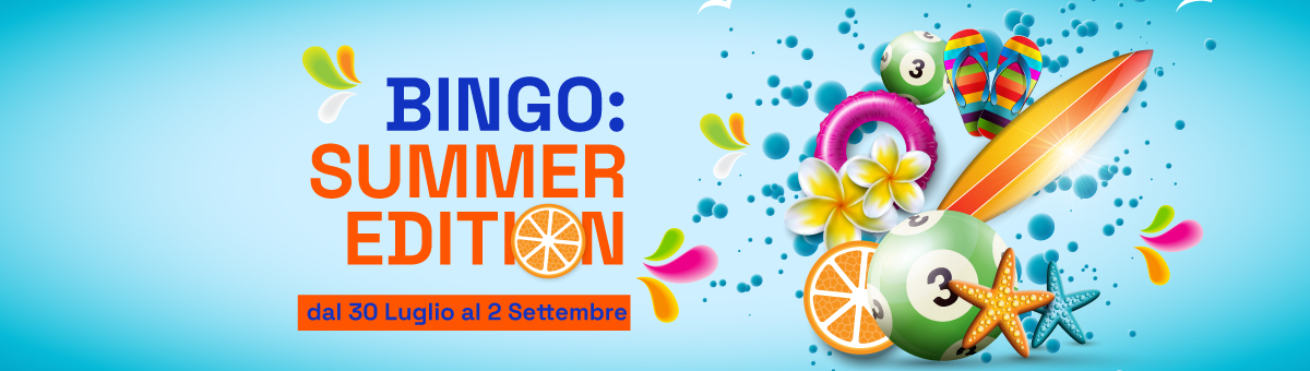 Sconti sulle cartelle, super ambo, doppia cinquina, bingo garantito, partite fast in sala Diamante e..  tantissimo altro!