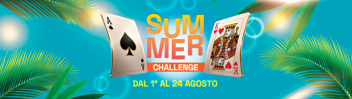 Vivi l'estate con ancora più emozioni e divertimento all'insegna del Poker! Completa le missioni giornaliere per vincere una Scratch Card!