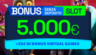 Bonus registrazione Slot