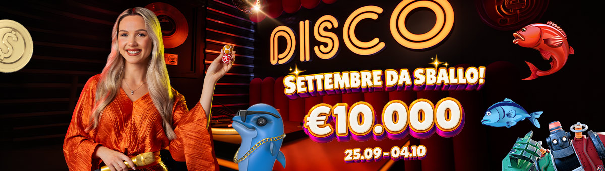 Un settembre da sballo ti attende: più giochi, più scali la classifica Evolution! In palio 10.000€ di montepremi!
