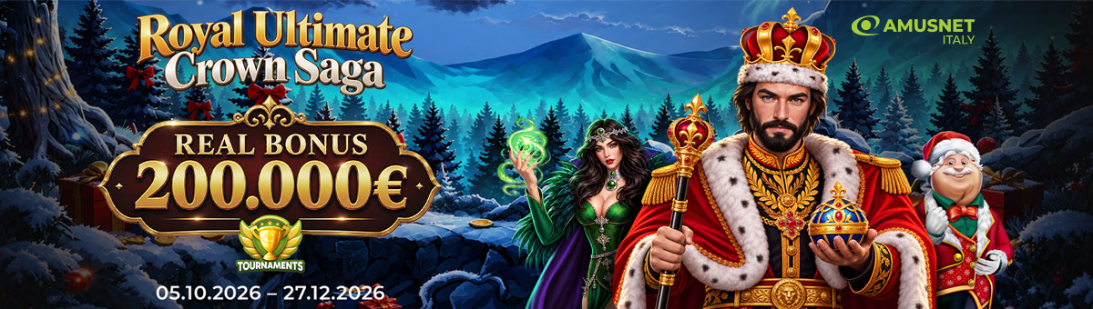 Royal Ultimate Crown Saga: più giochi, più scali la classifica! Punti extra con vincite consecutive e 200.000€ di montepremi in palio!